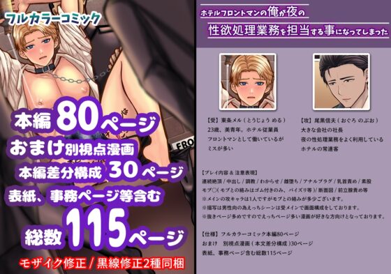 ホテルフロントマンの俺が夜の性欲処理業務を担当する事になってしまった [エルドラド工房] | DLsite がるまに