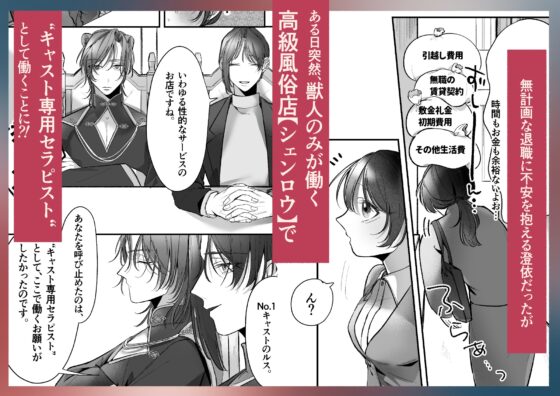 溺愛捕食～獣人専属風俗店でキャスト専用セラピストとして愛され尽くすまで～ [白い妖怪] | DLsite がるまに