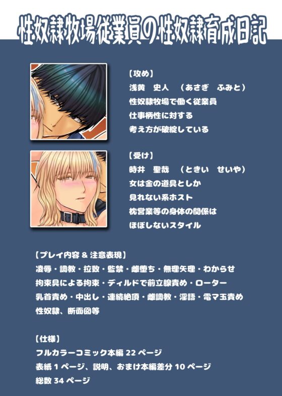 性奴隷牧場従業員の性奴隷育成日記 [エルドラド工房] | DLsite がるまに