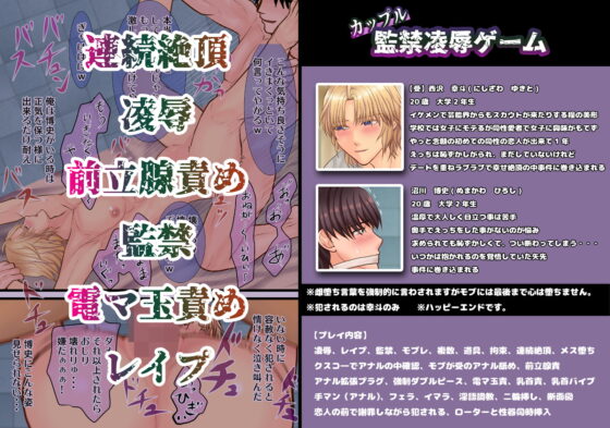 カップル監禁凌辱ゲーム～恋人の目の前で雌堕ち調教絶対服従100回イくまで犯される!～ [エルドラド工房] | DLsite がるまに