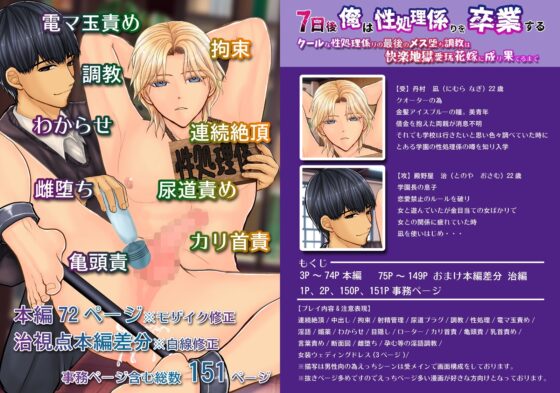 7日後俺は性処理係りを卒業する～クールな性処理係りの最後のメス堕ち調教は快楽地獄愛玩花嫁に成り果てるまで～ [エルドラド工房] | DLsite がるまに