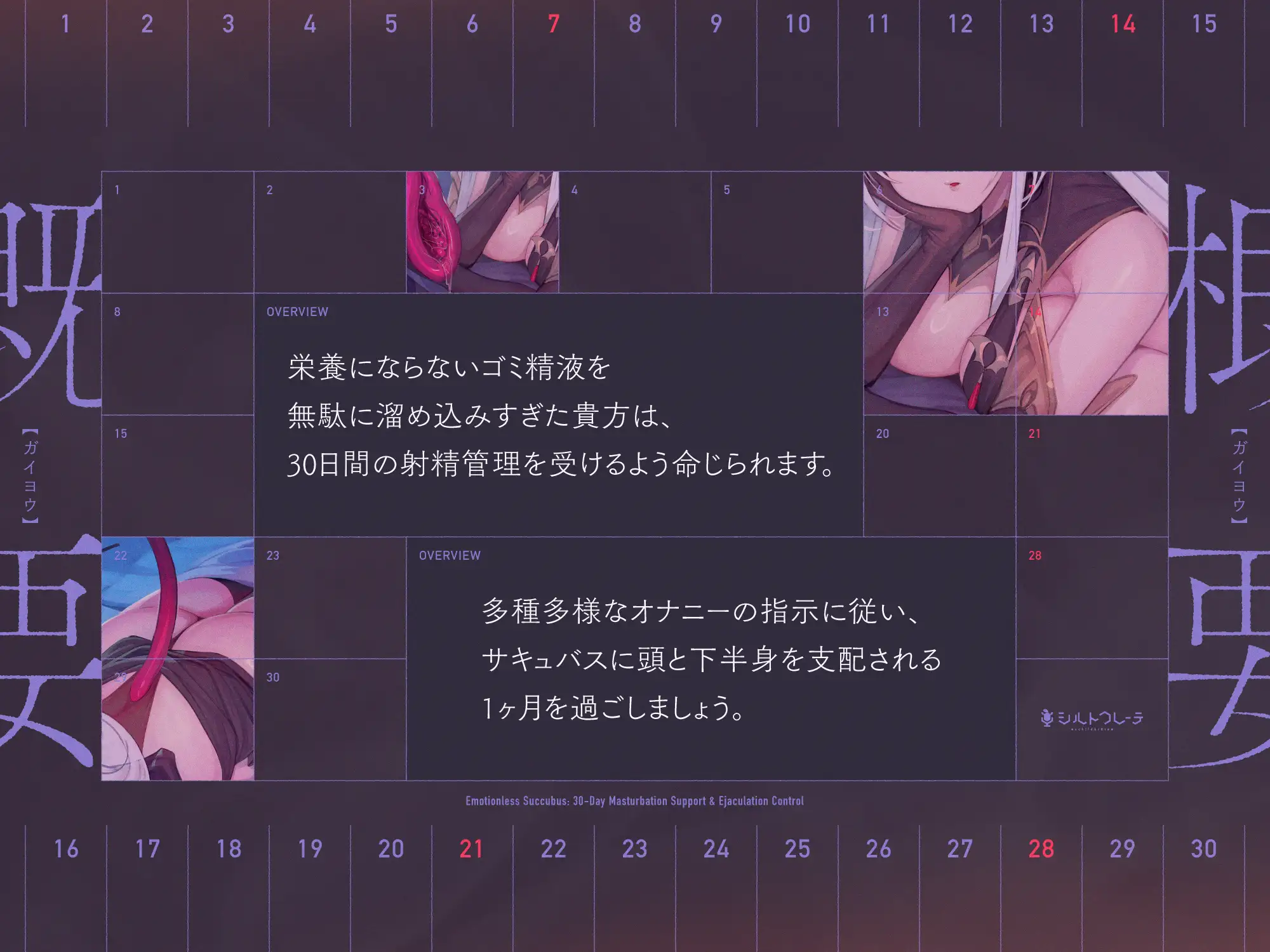 無感情サキュバスの30日オナサポ射精管理 [シルトクレーテ] | DLsite 同人 - R18