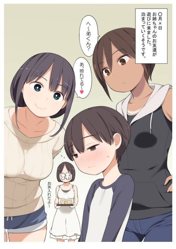 お姉ちゃんの友達がとても性的だった弟くんの話(ひぐま屋) - FANZA同人