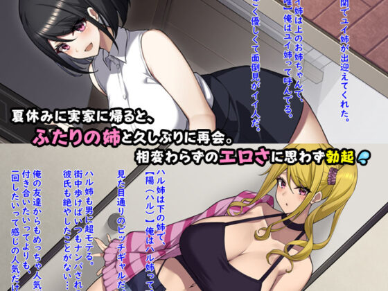 ビッチな姉妹の誘惑に、我慢できずハメまくりました。(すいのせ) - FANZA同人