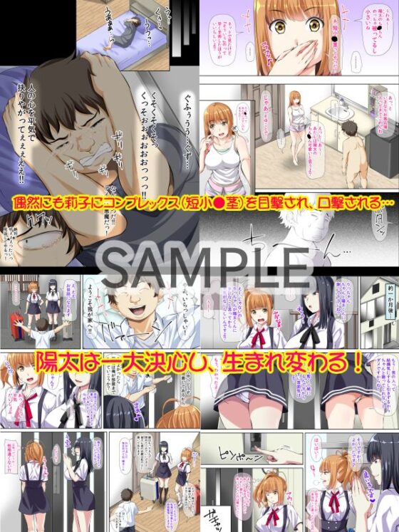 二人のJKビッチと短小包茎かつ童貞『だった』俺！〜ビッチなイトコたちが巨チンになった俺に股と心を開いていく！！〜(三血中吐) - FANZA同人