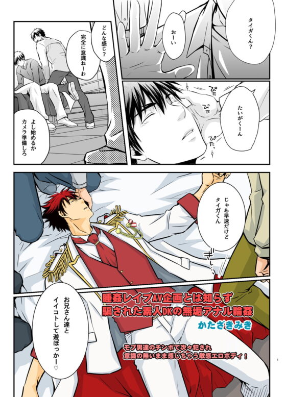 睡姦レイプAV企画とは知らず 騙された素人DKの無垢アナル輪姦 [ビバ・みきのすけ] | DLsite がるまに