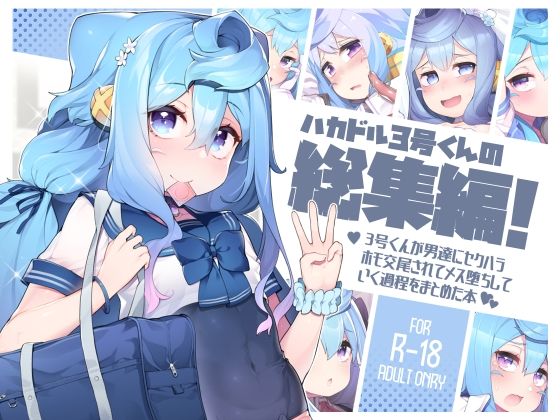 ハカドル3号くんの総集編！3号くんが男達にセクハラホモ交尾されてメス堕ちしていく過程をまとめた本(くろぽぷら) - FANZA同人