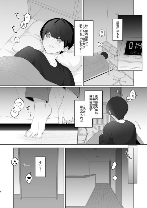 三兄弟でなかよしえっち次男受け