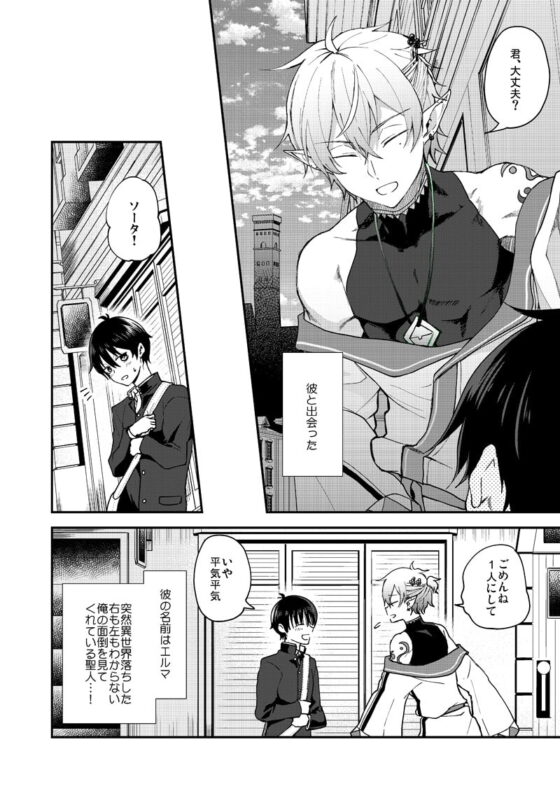 異世界堕ちした無知な俺、♂エルフに(半強制的に)娶られました [そにっく] | DLsite がるまに
