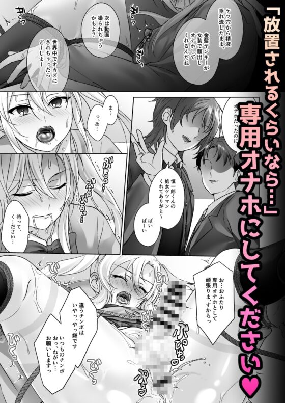 金髪ヤンキーくんを女装オモチャ責め [ここで乳首をひとつまみ] | DLsite がるまに