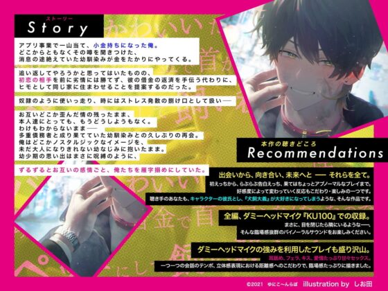 【KU100】バカでかわいいだけが取り柄の幼なじみが借金で首が回らなくなったので、ペットにして飼い殺す話。【170分】 [ゆにこ〜んらぼ] | DLsite がるまに