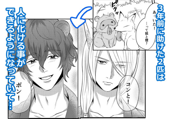 コンとポン 〜助けた狐と狸は普通ではありませんでした〜(うすのおしり) - FANZA同人
