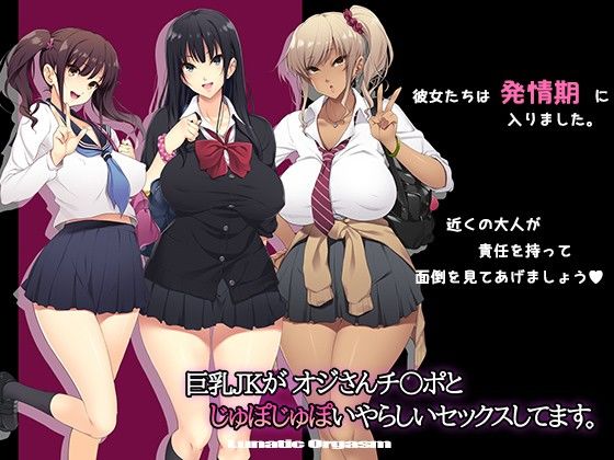 巨乳JKがオジさんチ○ポとじゅぽじゅぽいやらしいセックスしてます。(ルナティックオーガズム) - FANZA同人