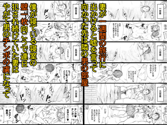 自慢の美人妻が隣に住むキモイ男に寝取られていたのを僕だけが知らない(M) - FANZA同人