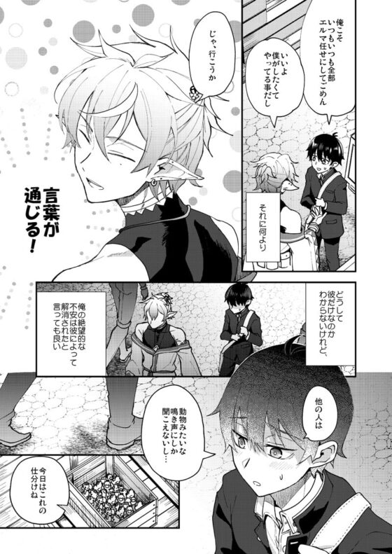 異世界堕ちした無知な俺、♂エルフに(半強制的に)娶られました [そにっく] | DLsite がるまに