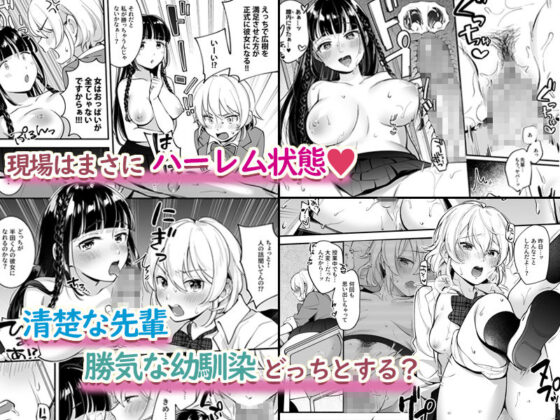 どっちと…する？清楚な先輩？勝気な幼馴染？(すいのせ) - FANZA同人