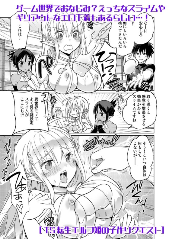 TS転生エルフ姫の子作りクエスト [T-NORTH] | DLsite 同人 - R18