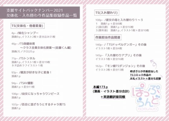 TS【女体化・入れ替わり】+α作品集 [ぽっぷらんど] | DLsite 同人 - R18