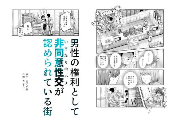 男性の権利として非同意性交が認められている街EX いかなる場合も男性の性的欲求を優先することとする