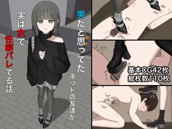 男だと思ってたネットの友達が実は女で性癖バレてる話 [顔印象零] | DLsite 同人 - R18