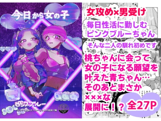 今日から女の子～ピンクブルー [テリヤキササミ丼] | DLsite がるまに