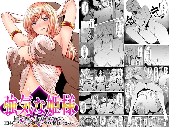 気高き姫様 潜入捜査でボディーチェックされるも正体がバレてはいけないので抵抗できない [かすてるら] | DLsite 同人 - R18