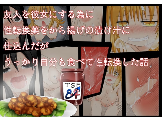 友人を彼女にする為に性転換薬をから揚げの漬け汁に仕込んだがうっかり自分も食べて性転換した話 [不確定空間] | DLsite 同人 - R18