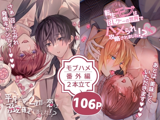 【モブハメ番外編2本立て】平凡モブ、2度目の恋は溺愛確定しました!?+転生モブはBLゲーの世界でハメられ攻略されました!?発情編 [niwaniwa] | DLsite がるまに