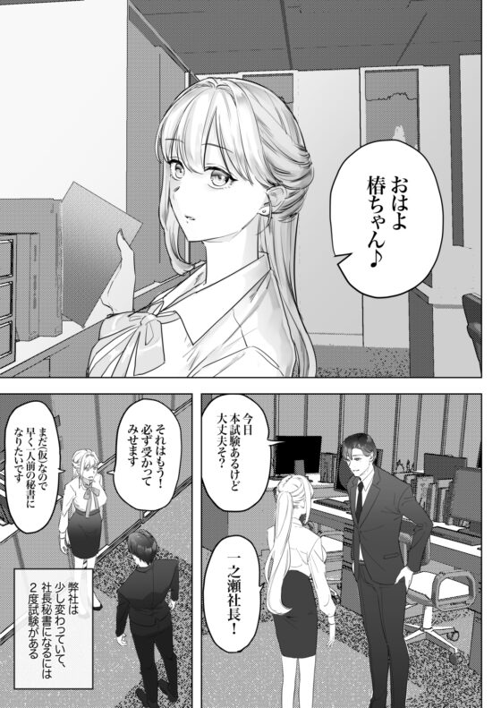 セックス試験?!〜イケメン社長が秘書ちゃんをアクメ最教育〜 [美少女乳業] | DLsite がるまに