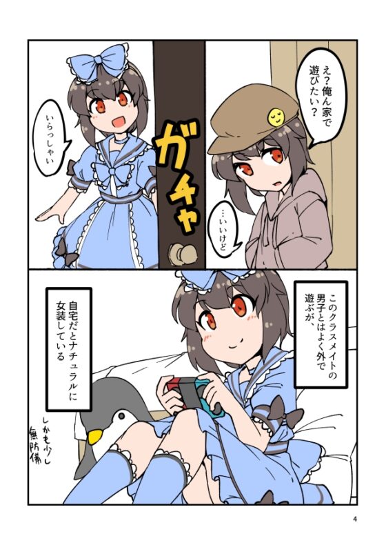 自宅でナチュラルに女装する男子 [安全地帯] | DLsite 同人