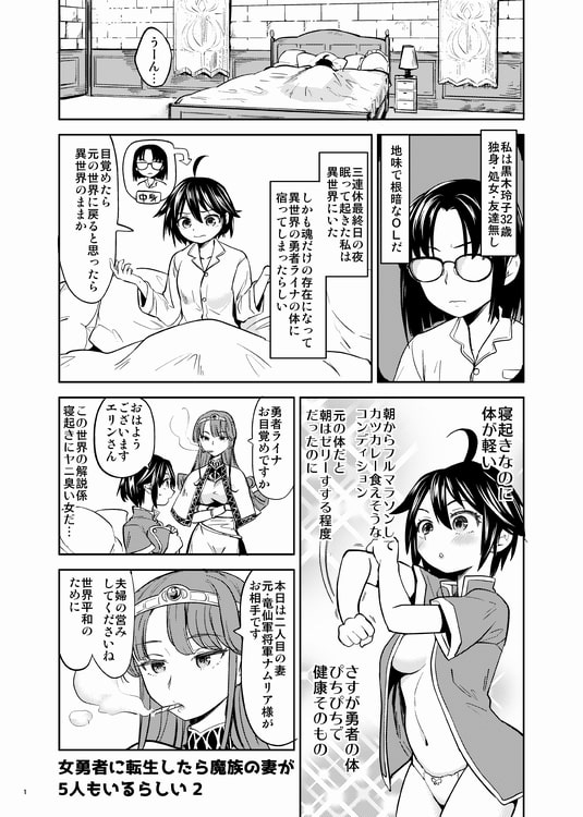 女勇者に転生したら魔族の妻が5人もいるらしい2 [ネダオレ] | DLsite 同人 - R18