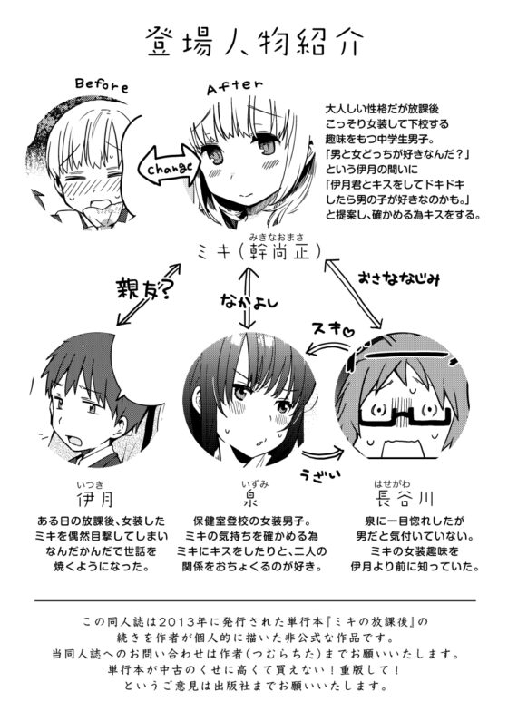 ミキの放課後-after school- [※男です。] | DLsite 同人 - R18