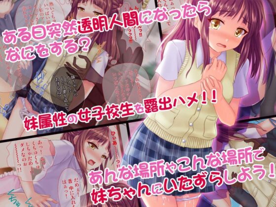 【無職透明】通学路に潜む見えざるチ◯コ！ お兄ちゃんごめんね…スケスケちん◯んがJKを露出ハメ！(Tiramisu) - FANZA同人
