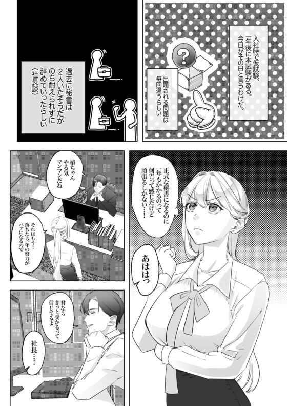 セックス試験?!〜イケメン社長が秘書ちゃんをアクメ最教育〜 [美少女乳業] | DLsite がるまに