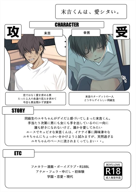 特殊性癖リョナ地獄/スリーサムだ!マジ♂ハッテン【R18BLフルカラー漫画】 [ANARCHYSEVEN] | DLsite がるまに