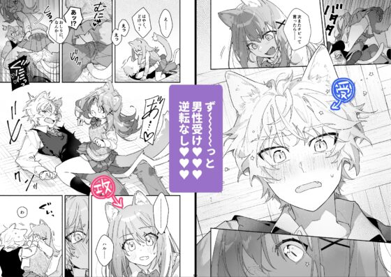 ♂が受け。ネコちゃん×ネコくん [pink carrot] | DLsite がるまに