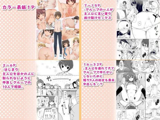 ハーレムten~一人で10人お相手!! [まっさら島] | DLsite 同人 - R18