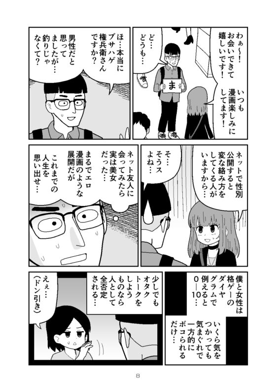いっしょにリア充に呪詛を吐いていたネットの非モテ友達に会ってみたら女性だった話 [牛肉帝国] | DLsite 同人