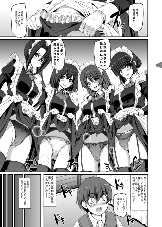 僕の家のメイドになったエッチな妙高四姉妹に童貞を喰べられてしまいました。 [人生横滑り。] | DLsite 同人 - R18