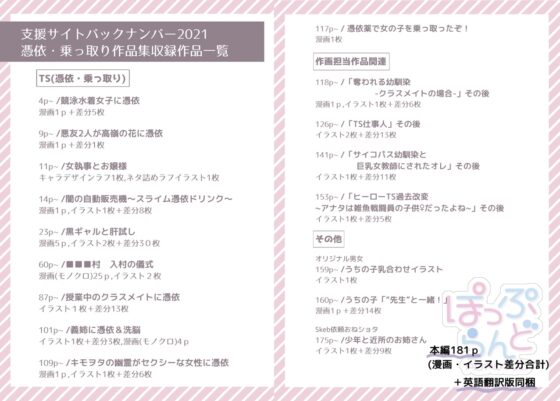 TS【憑依・乗っ取り】+α作品集 [ぽっぷらんど] | DLsite 同人 - R18