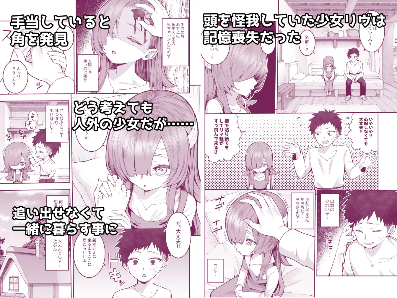 記憶喪失の娘を拾ったらサキュバスだった [マシュマロ風船] | DLsite 同人 - R18